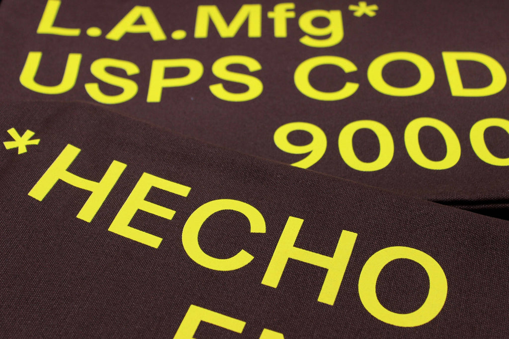 LA Mfg* USPS Code Canvas Bag